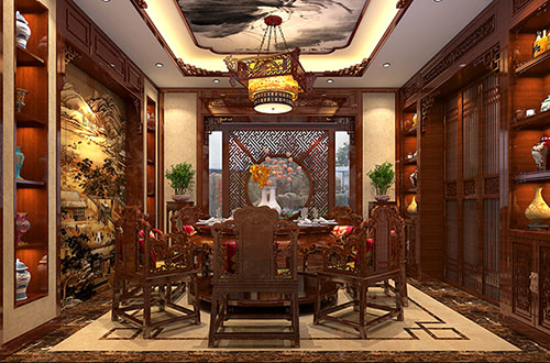 渝北温馨雅致的古典中式家庭装修设计效果图